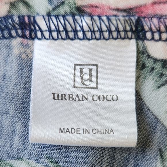 Urban Coco Floral High Low Kimono Vest Small - Picture 7 of 12